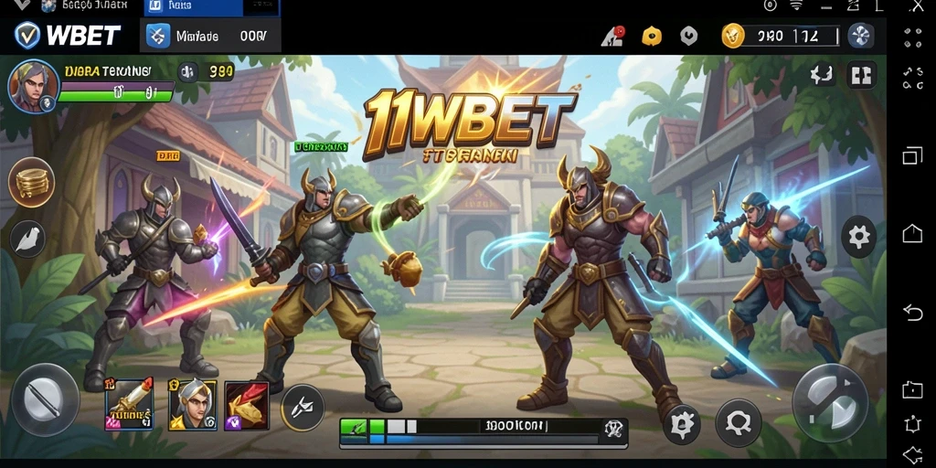 Tangkapan layar gameplay 11WBET menampilkan pertempuran strategi yang intens.