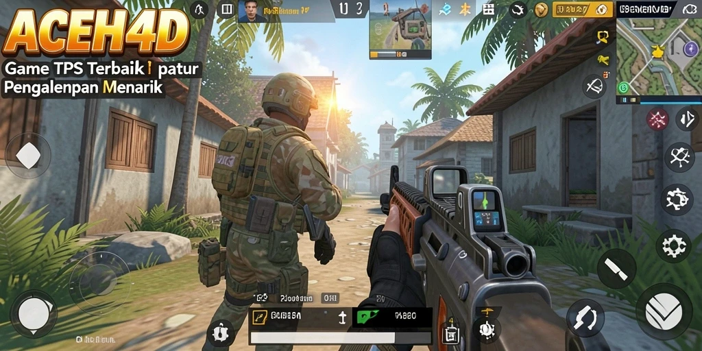 Screenshot gameplay ACEH4D menampilkan aksi tembak-menembak yang intens.