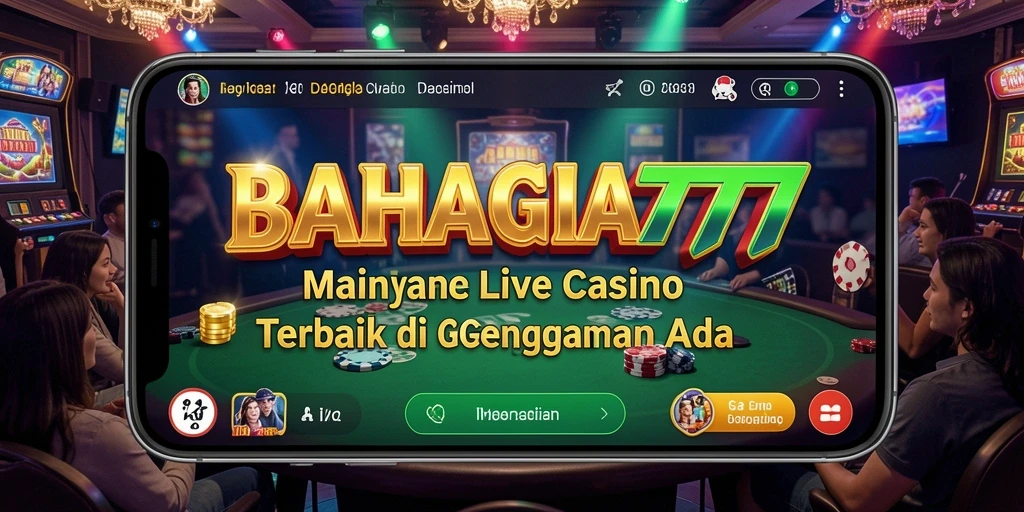 Tampilan antarmuka permainan Live Casino BAHAGIA777 yang menarik dan interaktif.