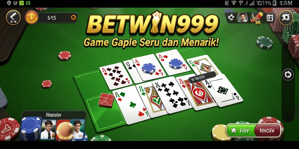 Screenshot gameplay Gaple yang seru di BETWIN999.