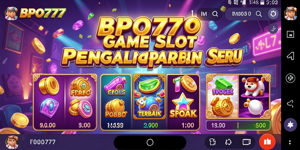 Gameplay seru dari Slot BPO777 yang penuh warna.