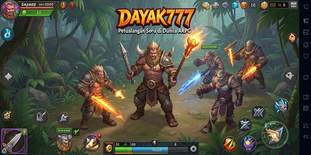 Tampilan gameplay DAYAK777 yang seru dan menantang.