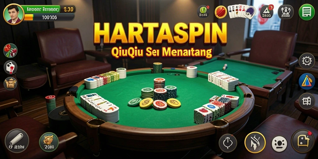 Tampilan gameplay HARTASPIN yang seru dan interaktif.