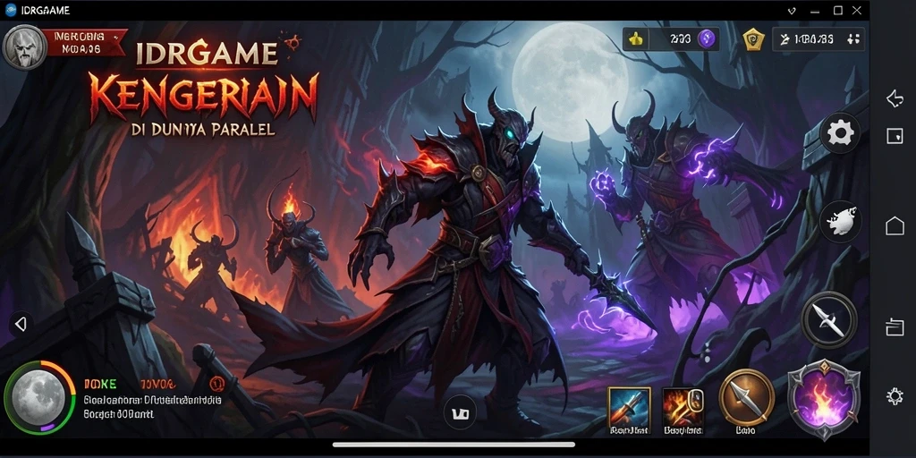 Gameplay menegangkan IDRGAME dengan suasana yang mencekam.
