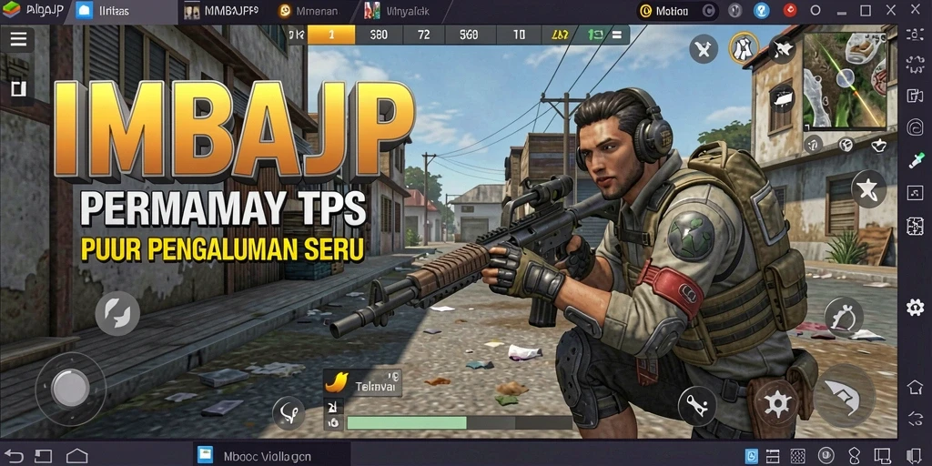 Screenshot IMBAJP menampilkan aksi mendebarkan dalam pertempuran TPS.