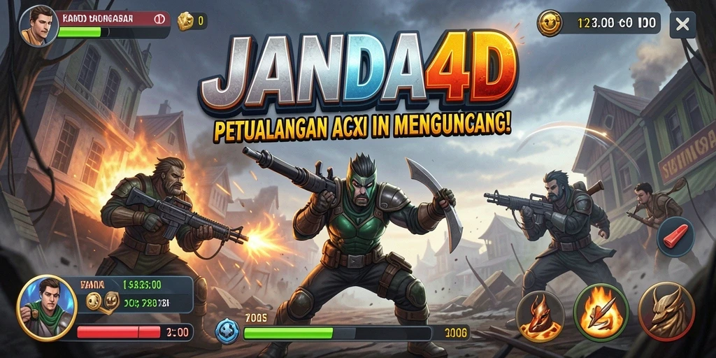 Tampilan gameplay seru dan adiktif dari JANDA4D.