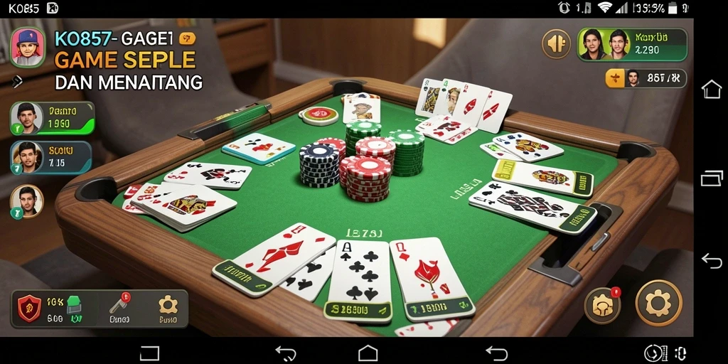 Tampilan gameplay Gaple yang menarik dan interaktif.