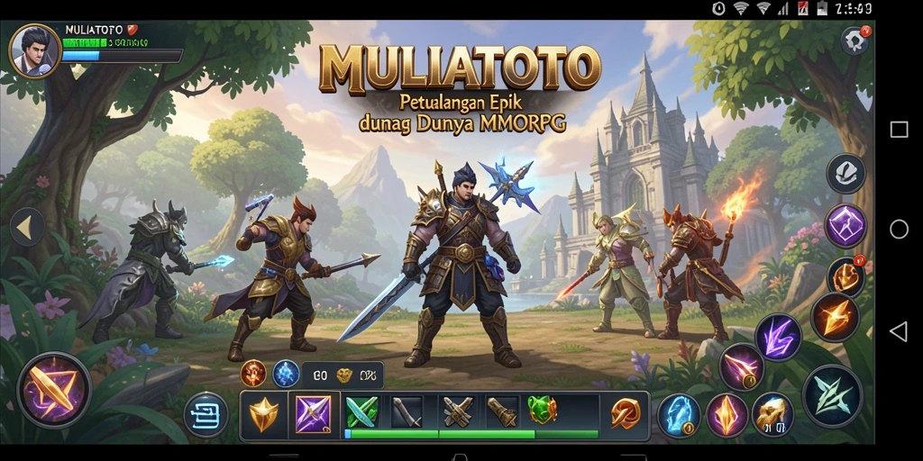 Screenshot gameplay <strong>MULIATOTO</strong> yang menunjukkan aksi seru dalam dunia MMORPG.