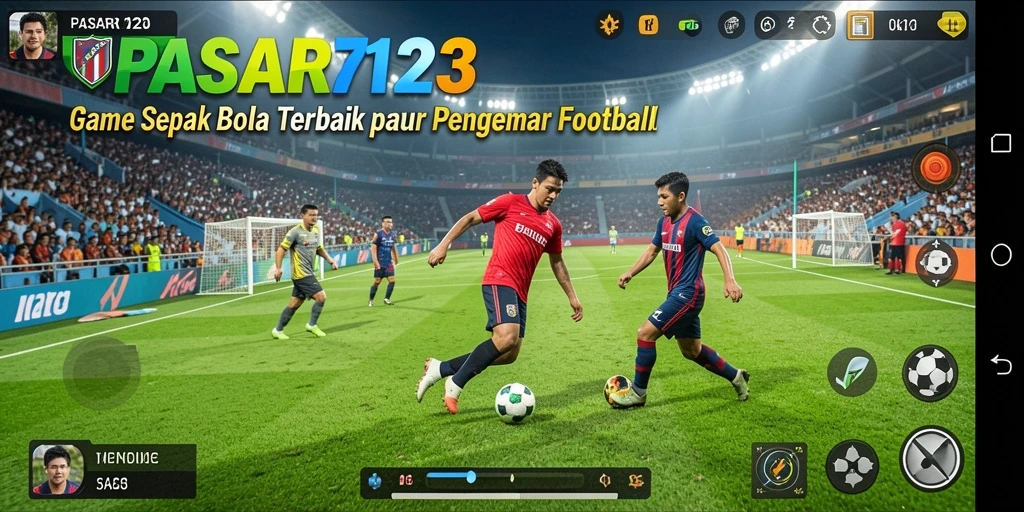 Tampilan luar biasa dari gameplay PASAR123 yang menampilkan pertandingan sepak bola.