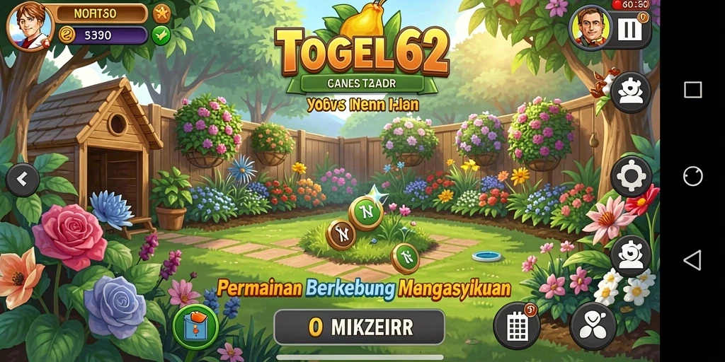 Tangkapan layar utama TOGEL62 menampilkan aktivitas berkebun yang seru.