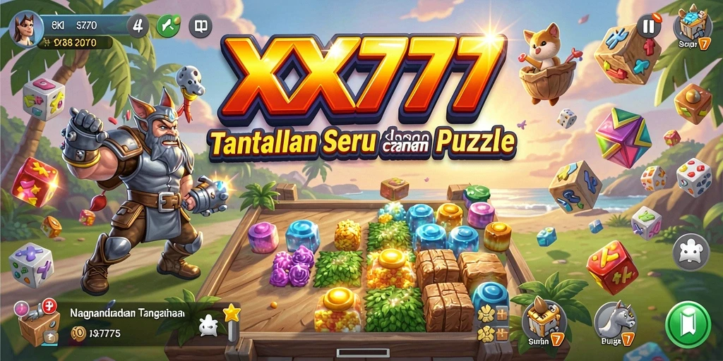 Tampilan gameplay <strong>XXX777</strong> yang menantang dengan berbagai teka-teki menarik.